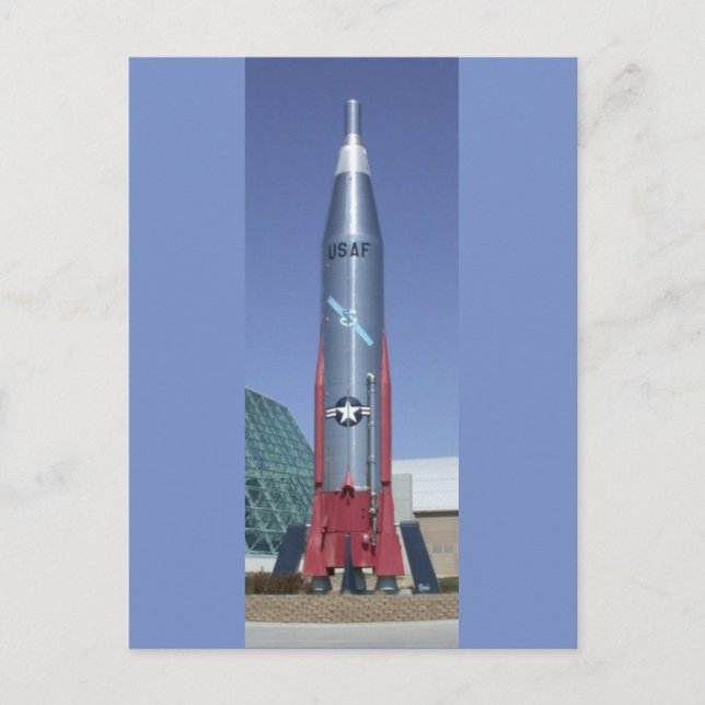 Atlas icbm at strategic air space museum Nebraska Postcard (Front)