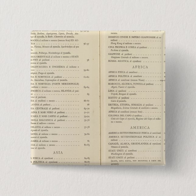 Atlas international 2 inch square button (Front)