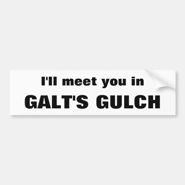 Atlas is shrugging bumper sticker (Front)