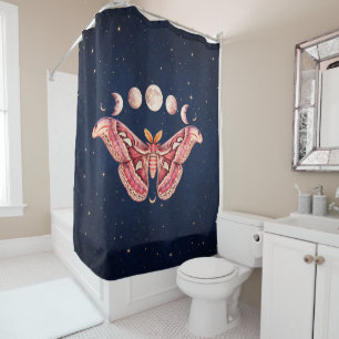 Atlas Moth Night Sky Cosmos Moon Phase   Boho Art