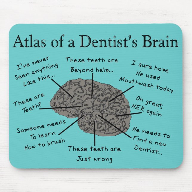 Atlas of a Dentist's Brain Mouse Pad (Front)