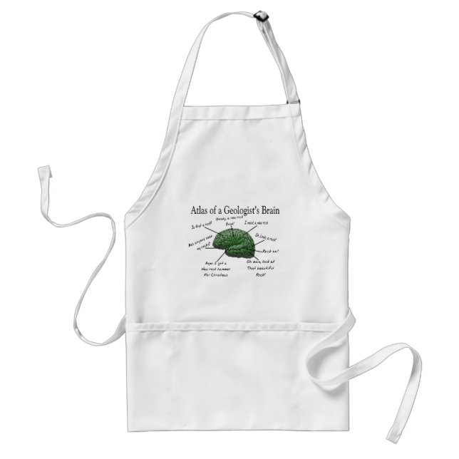 Atlas of a Geologist's Brain Funny Gifts Standard Apron (Front)