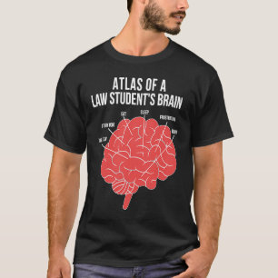 Atlas Of A Law Student Brain Law School Lawyer To  T-Shirt