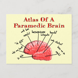 Atlas of a Paramedic Brain Postcard