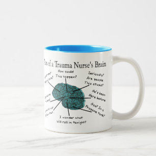 Atlas of a Trauma Nurse's Brain Two-Tone Coffee Mug