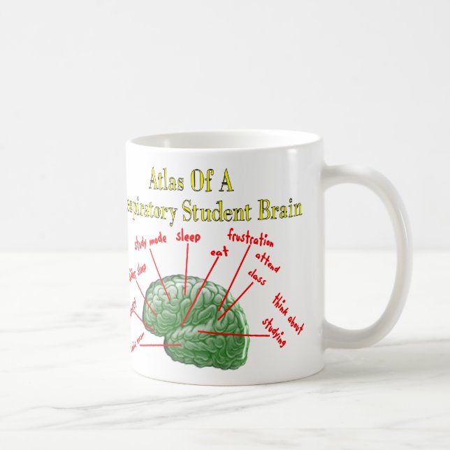 Atlas of Respiratory Student Brain Gifts Coffee Mug (Right)