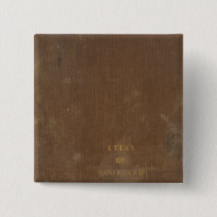 Atlas of Scotland 2 Inch Square Button