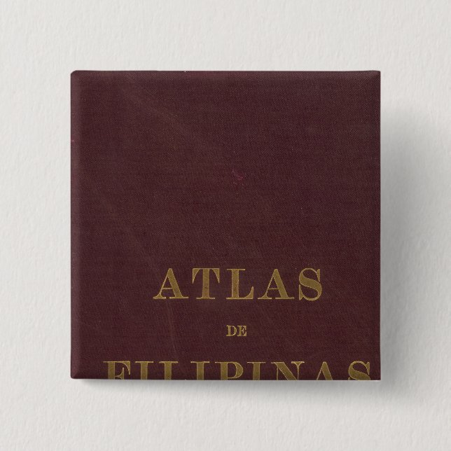 Atlas of the Philippines 2 Inch Square Button (Front)