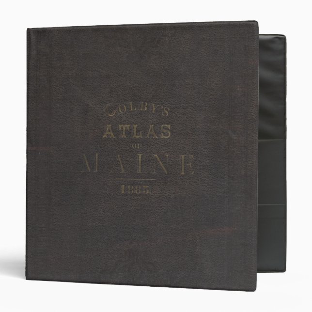 Atlas of the State of Maine Binder (Front/Inside)
