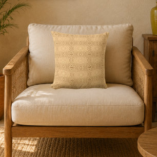 Atlas Sand Moroccan Geometric Throw Pillow