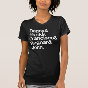 Atlas Shrugged First Names T-Shirt