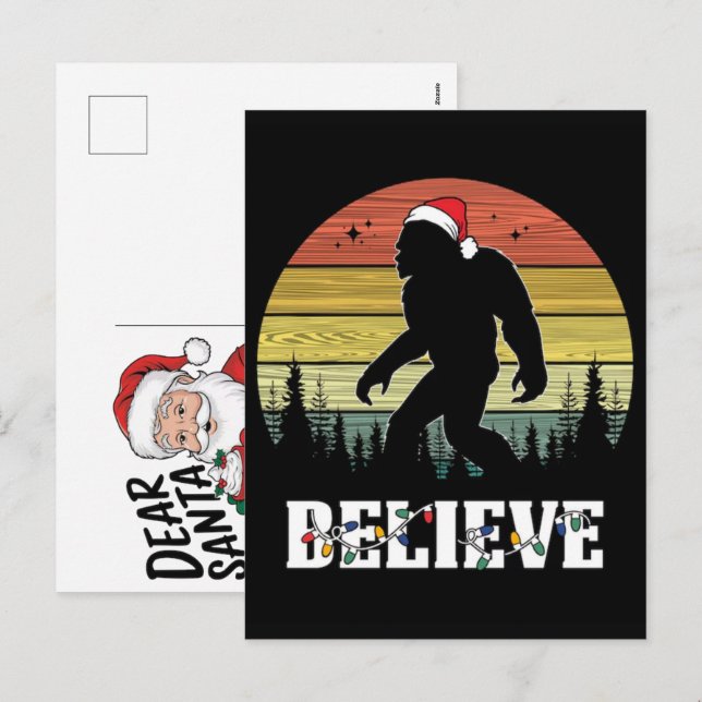 Atlas Space Christmas Retro Humor 2025 Holiday Postcard (Front/Back)