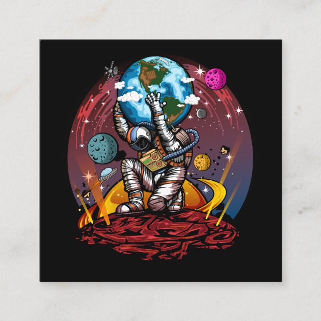 Atlas Space Man Enclosure Card (Front)