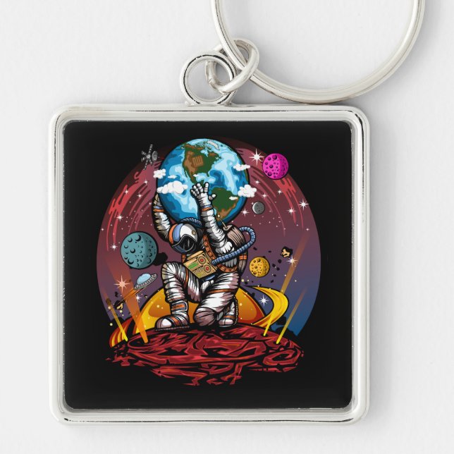 Atlas Space Man Keychain (Front)