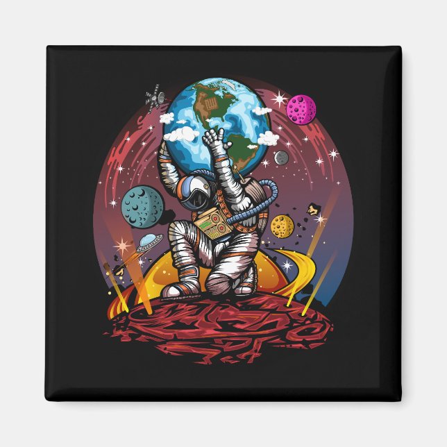 Atlas Space Man Magnet (Front)