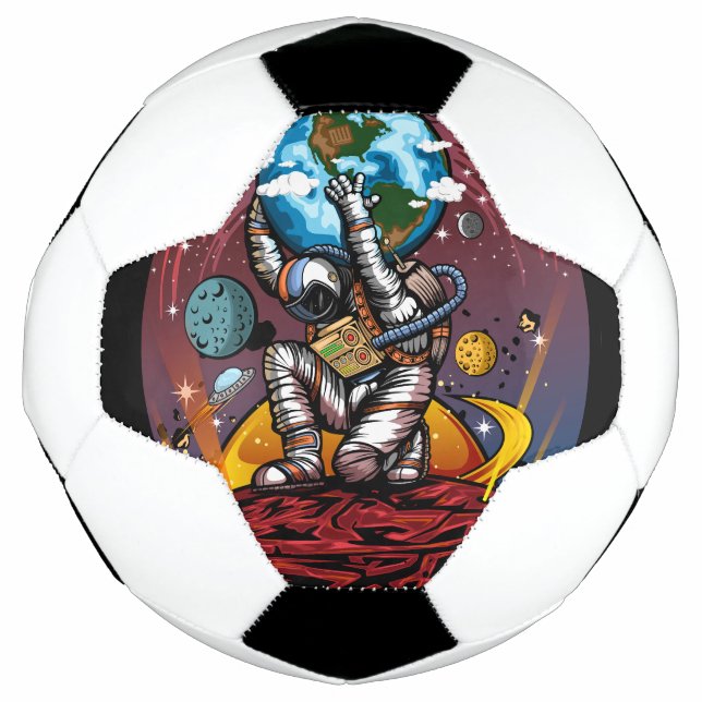 Atlas Space Man Soccer Ball (Front)