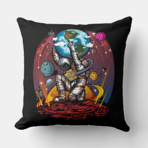 Atlas Space Man Throw Pillow
