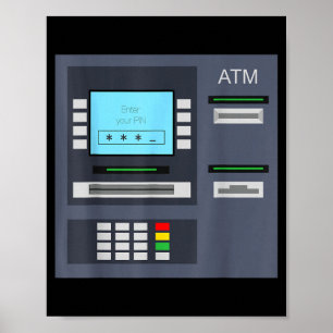 ATM Machine and Mommy Halloween Costume Poster