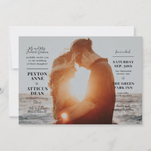 Atmosphère Faire-part de mariage photo moderne