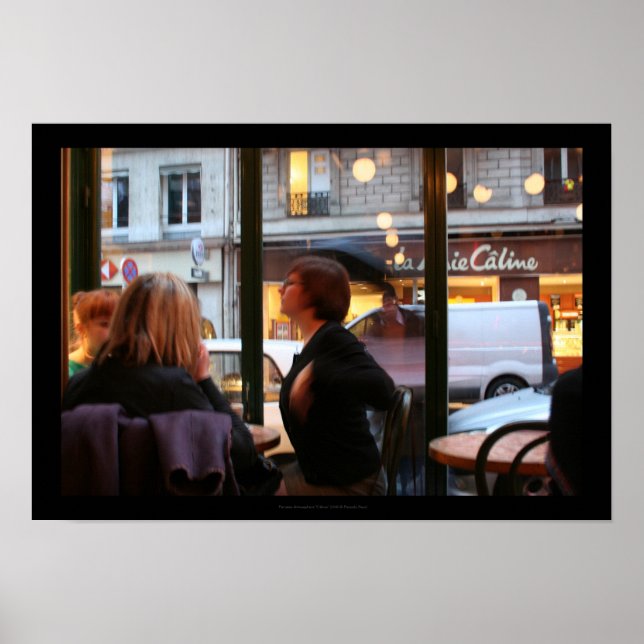 Atmosphère parisienne Caline Rue Rambuteau Poster (Devant)