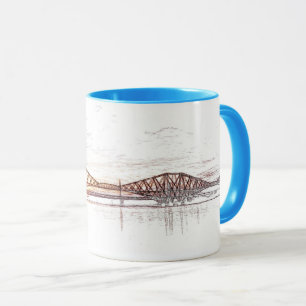 Atmospheric Forth Bridge Artwork Mug
