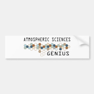 Atmospheric Sciences Genius Bumper Sticker