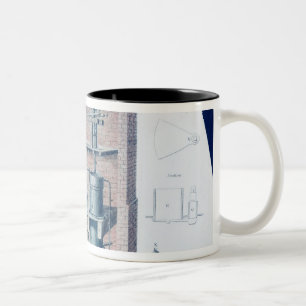 Atmospheric Steam Engine Two-Tone Coffee Mug