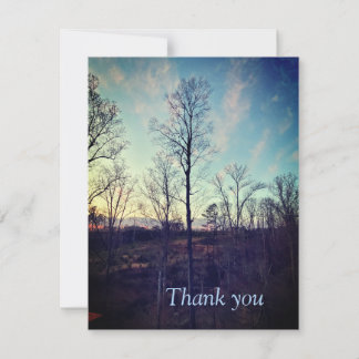 Atmospheric Thank You card