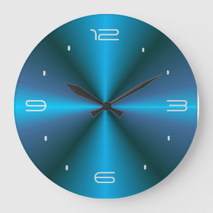 Atmospheric with Blue Glow > Design Wall Clock