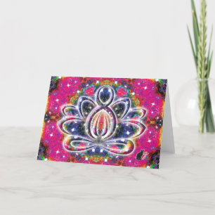 Atmospheric Zen Lotus Card