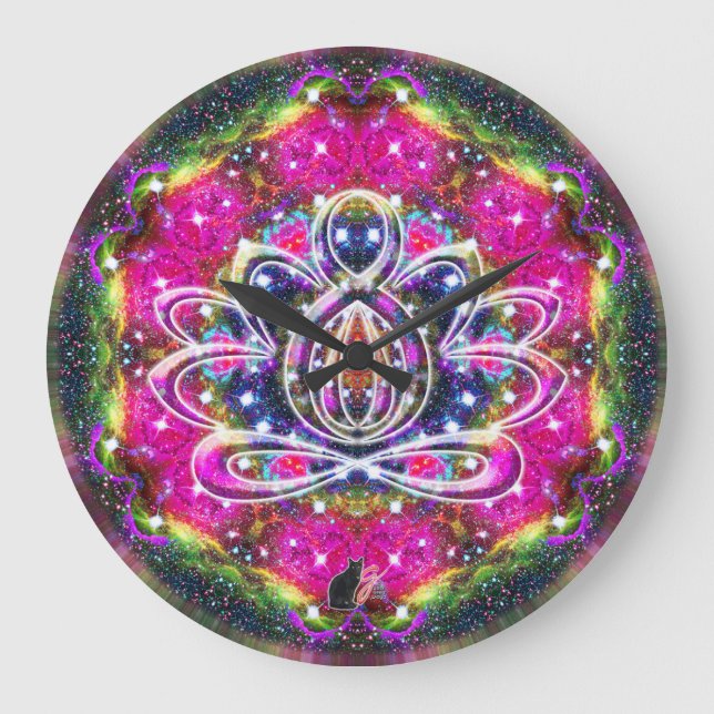 Atmospheric Zen Lotus Clock (Front)