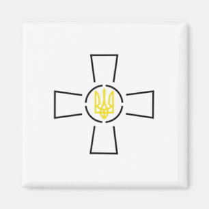 Ato Cross Tryzub Ukraine Volodymyr Zelensky  Magnet