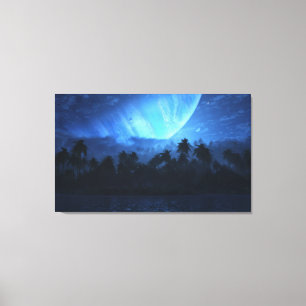 Atoll (Night) Canvas Print