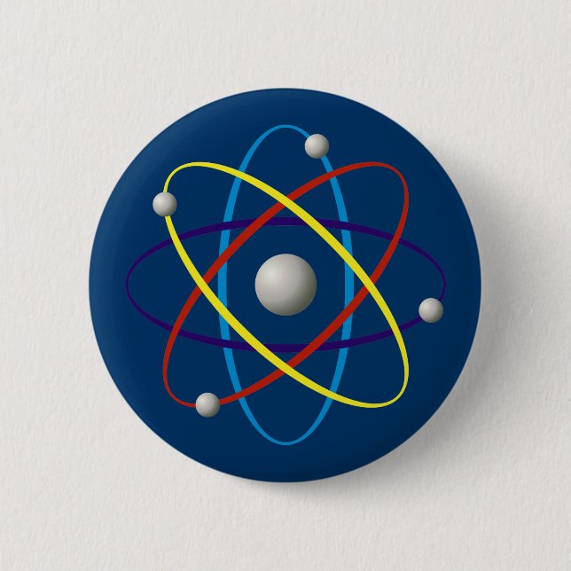 Atom (005) 2 inch round button (Front)
