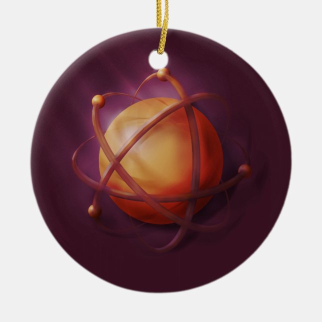 Atom 3d Ornament (Front)