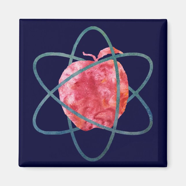 Atom Apple Magnet (Front)