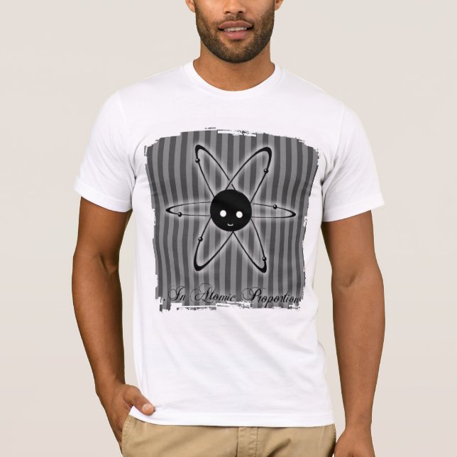 Atom Logo Grunge 4 Tshirt (Front)
