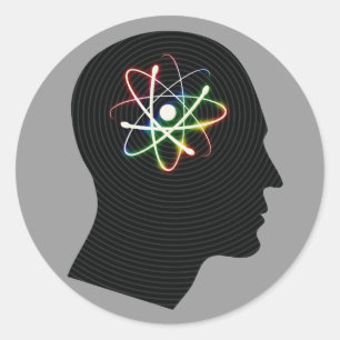 Atom mind - sticker
