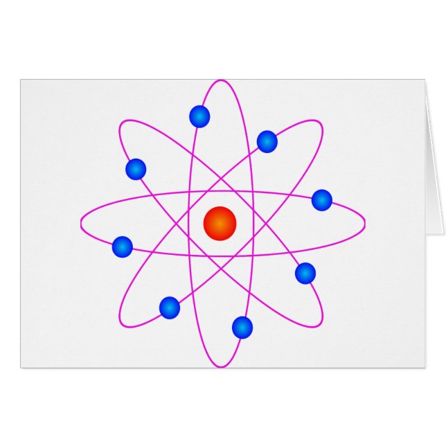 atom model vector clipart (Front Horizontal)