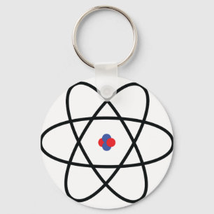 atom nucleus chemistry keychain