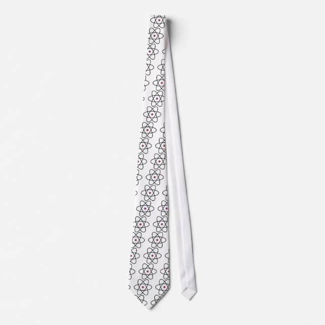 atom nucleus chemistry tie (Front)