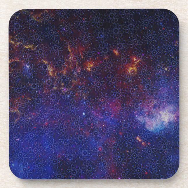 Atom Pattern Coaster (Front)