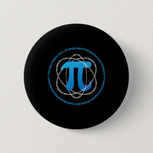 Atom Pi Day Math Science Lover Gift 2 Inch Round Button