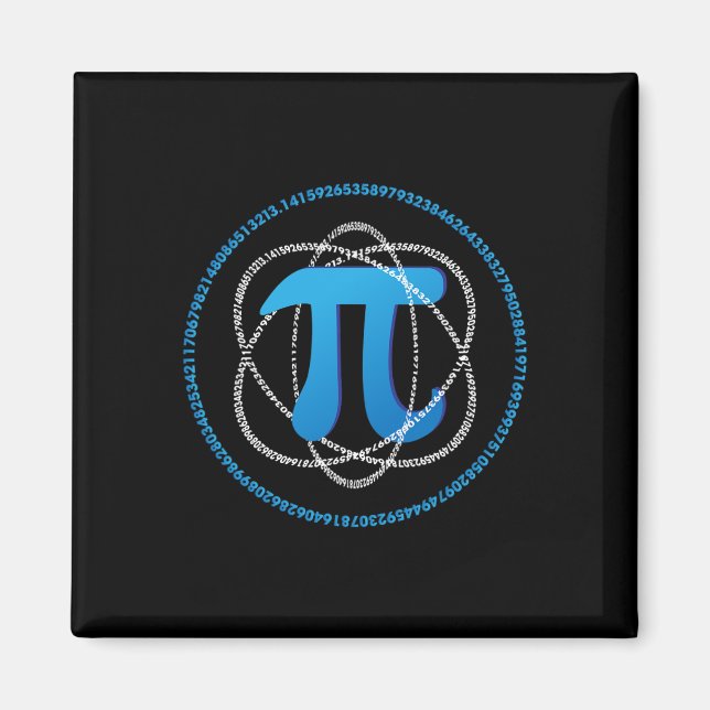Atom Pi Day Math Science Lover Gift  Magnet (Front)