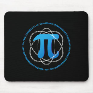Atom Pi Day Math Science Lover Gift Mouse Pad