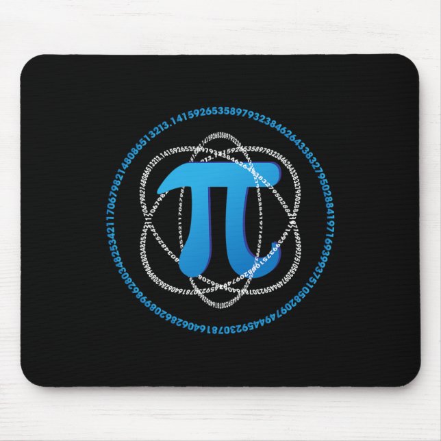 Atom Pi Day Math Science Lover Gift  Mouse Pad (Front)