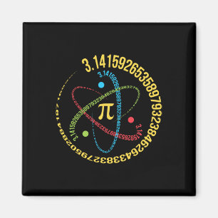 Atom Pi Math Science Stem Gifts 3.14 Pi Day  Magnet