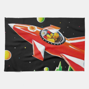 ATOM ROCKET KITCHEN TOWEL