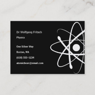 Atom Scientist Business Card