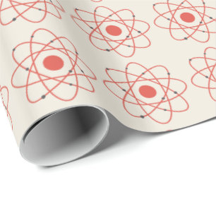 Atom Structure Science Pattern Wrapping Paper